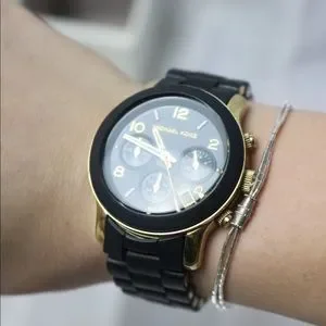 Michael Kors | Accessories | Micheal Kors Mk Black Gold With  display picture 2